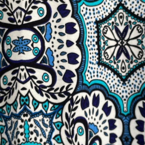 Turquoise, amethyst and aqua, blues, maxi skirt, size large by artisan New York - Picture 3 of 7